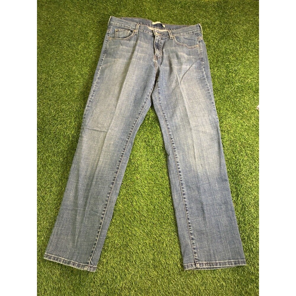 Levi’s 505 Straight Leg Jeans Womens 12 Short Medium Wash Stretch Denim